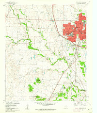 1960 Map of Denton West, Denton County, TX — High-Res | Pastmaps